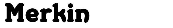 Merkin font