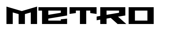 Metro font