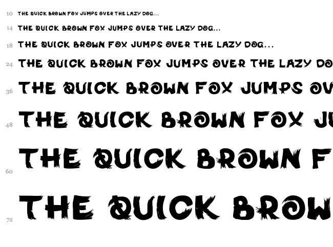 Michi No Inku font waterfall