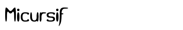Micursif font