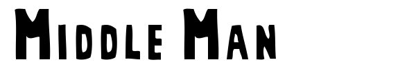 Middle Man font