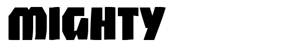 Mighty font