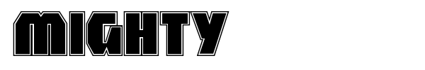 Mighty font preview