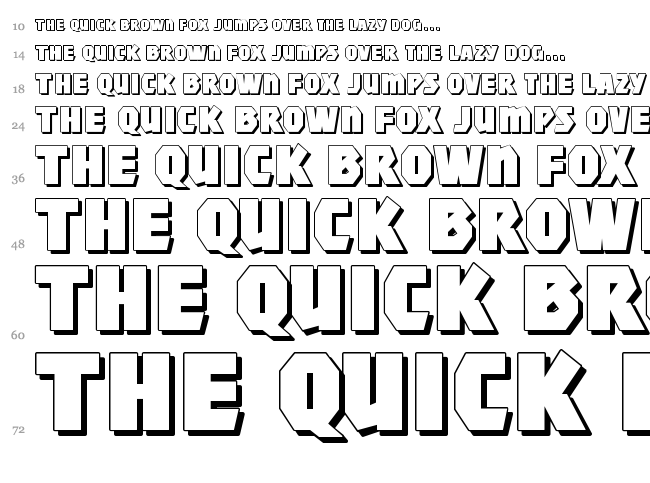 Mighty font waterfall