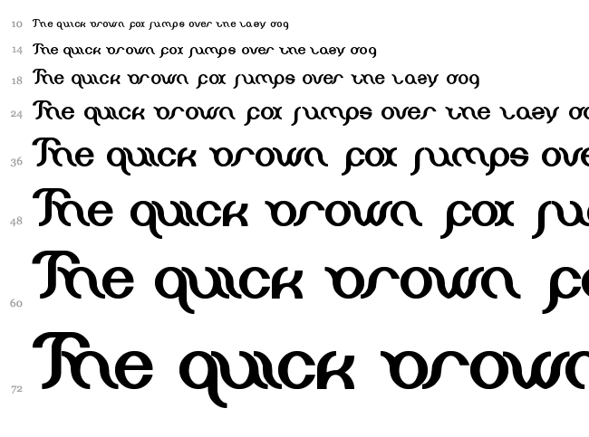 Miracle font waterfall