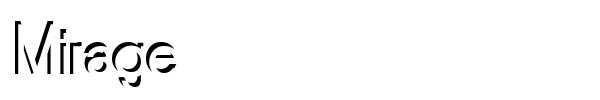 Mirage font