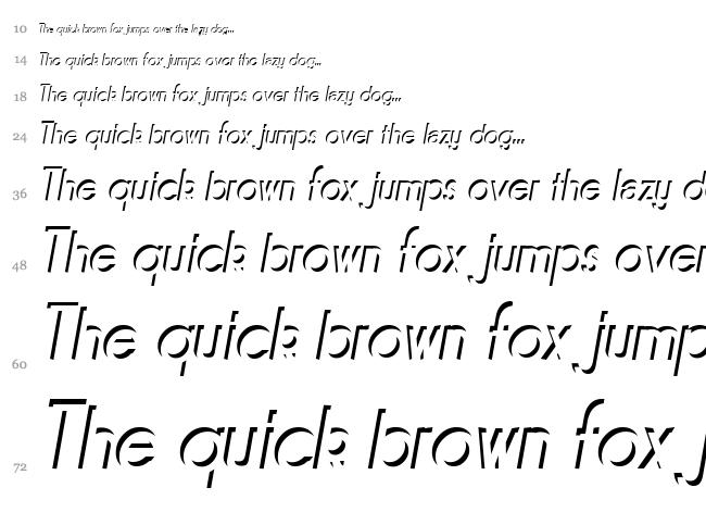 Mirage font waterfall