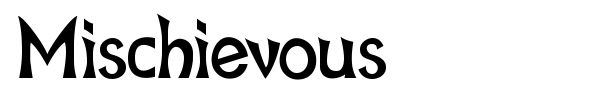Mischievous font
