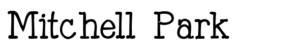 Mitchell Park font preview