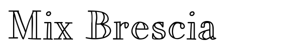 Mix Brescia font