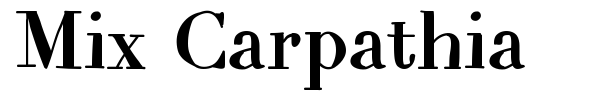 Mix Carpathia font