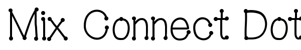 Mix Connect Dots font