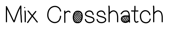 Mix Crosshatch font