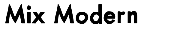 Mix Modern font