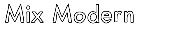 Mix Modern font preview