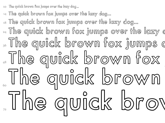 Mix Modern font waterfall