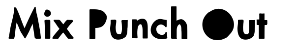 Mix Punch Out font