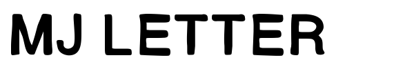 MJ Letter font