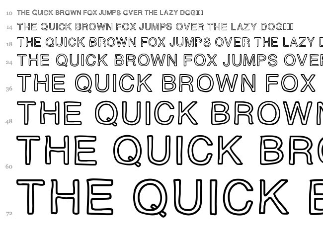 MJ Letter font waterfall