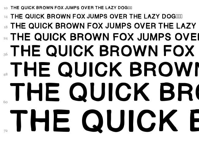 MJ Letter font waterfall