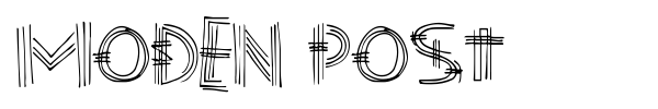 Moden Post font preview