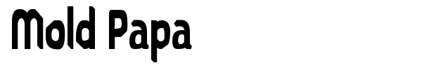 Mold Papa font