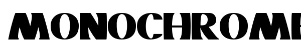 Monochrome font