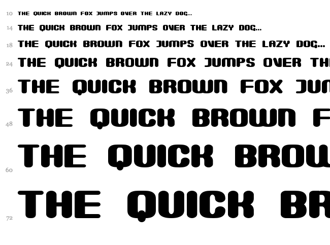 Monster font waterfall