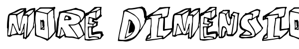 More Dimension font