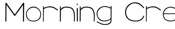 Morning Crescent font