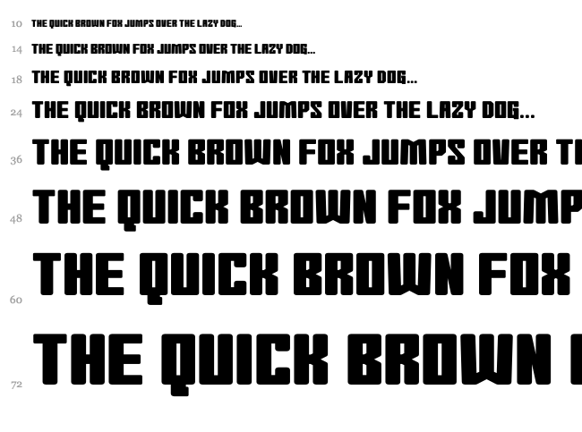 Morning Wasabi font waterfall
