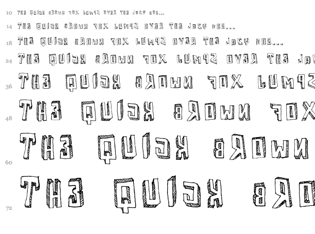 Motherfunker font waterfall