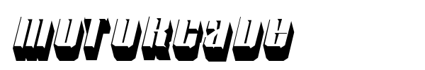 Motorcade font