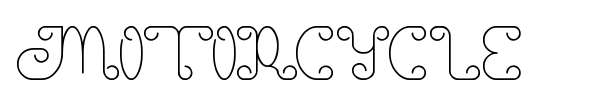 Motorcycle font