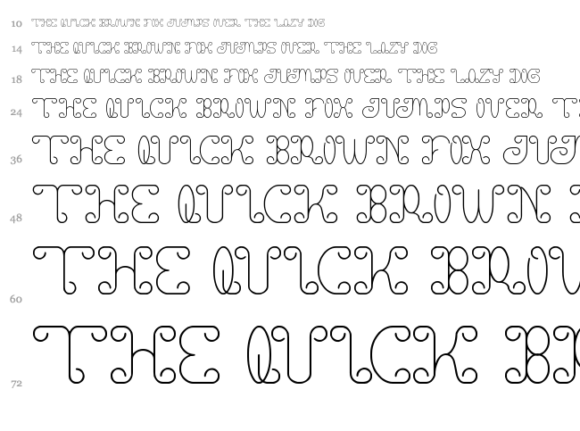Motorcycle font waterfall