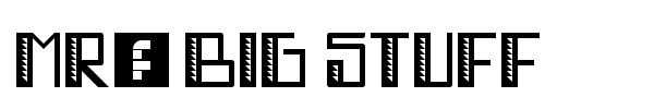 Mr. Big Stuff font