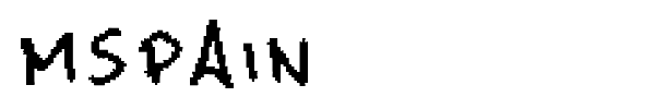 MsPain font