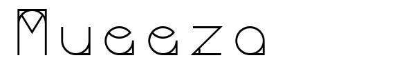 Mueeza font