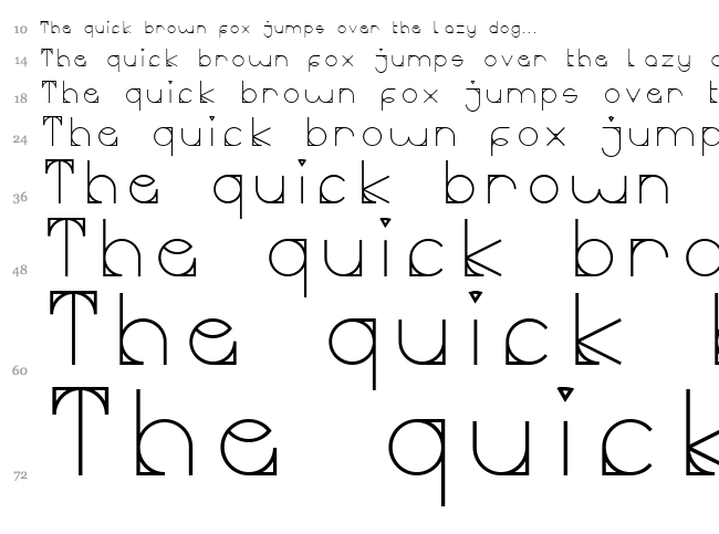Mueeza font waterfall