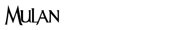 Mulan font