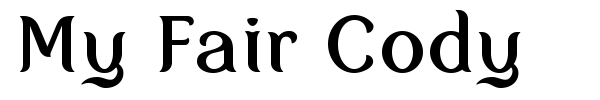 My Fair Cody font