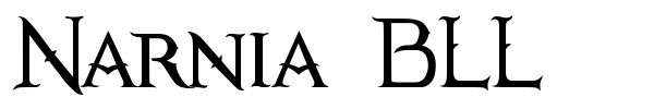 Narnia BLL font