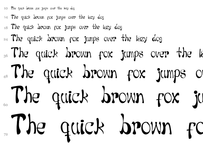 Navz font waterfall