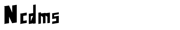 Ncdms font