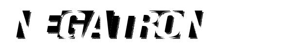 Negatron font