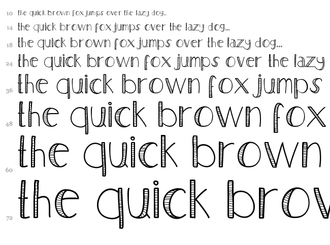 Nelship font waterfall
