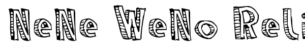 NeNe WeNo Reliev font