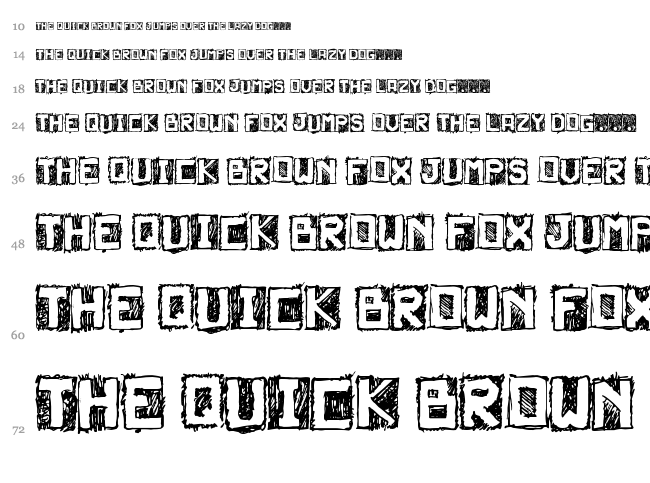 Neturality font waterfall