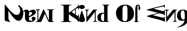 New Kind Of English font