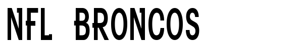 NFL Broncos font